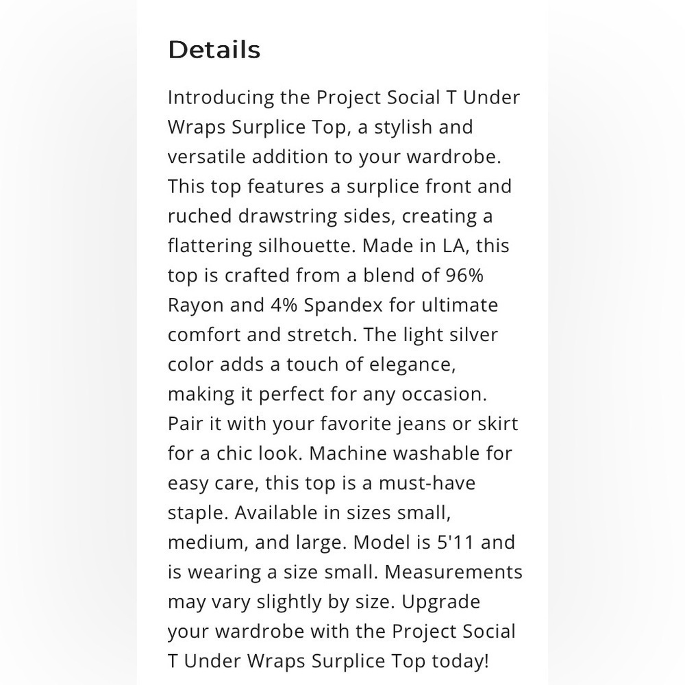 Project Social T Under Wraps Surplice Top - Picture 6 of 10